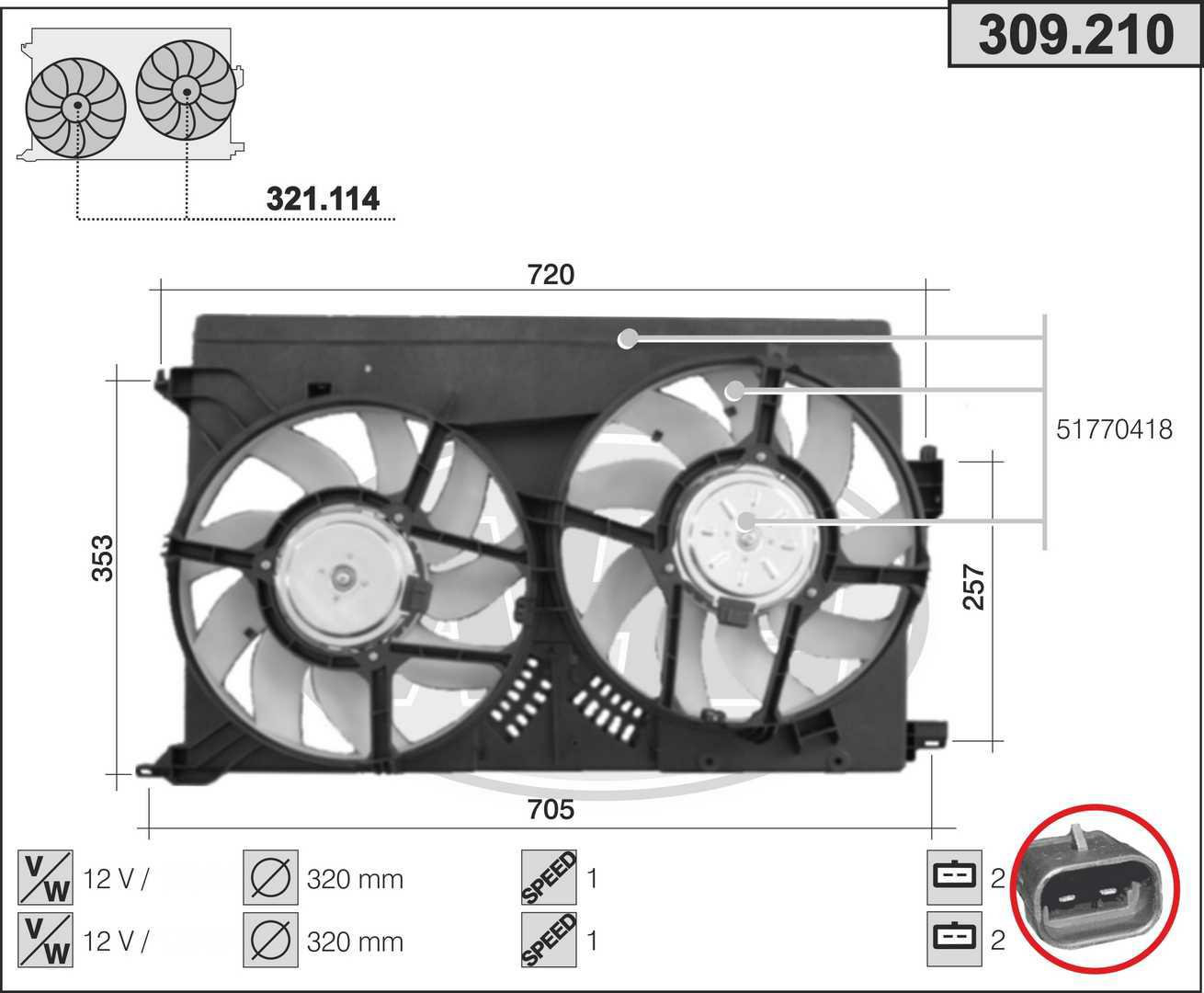 il caricabatteria per Opel Vauxhall Vectra C Caravan z02 y 22 La ventola dell'aria di 