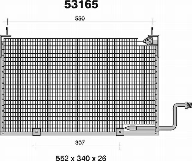 Condensatore MAZDA 626 III Hatchback GD 2.2 12V 4WD 85kw 87-90 - Foto 1 di 1