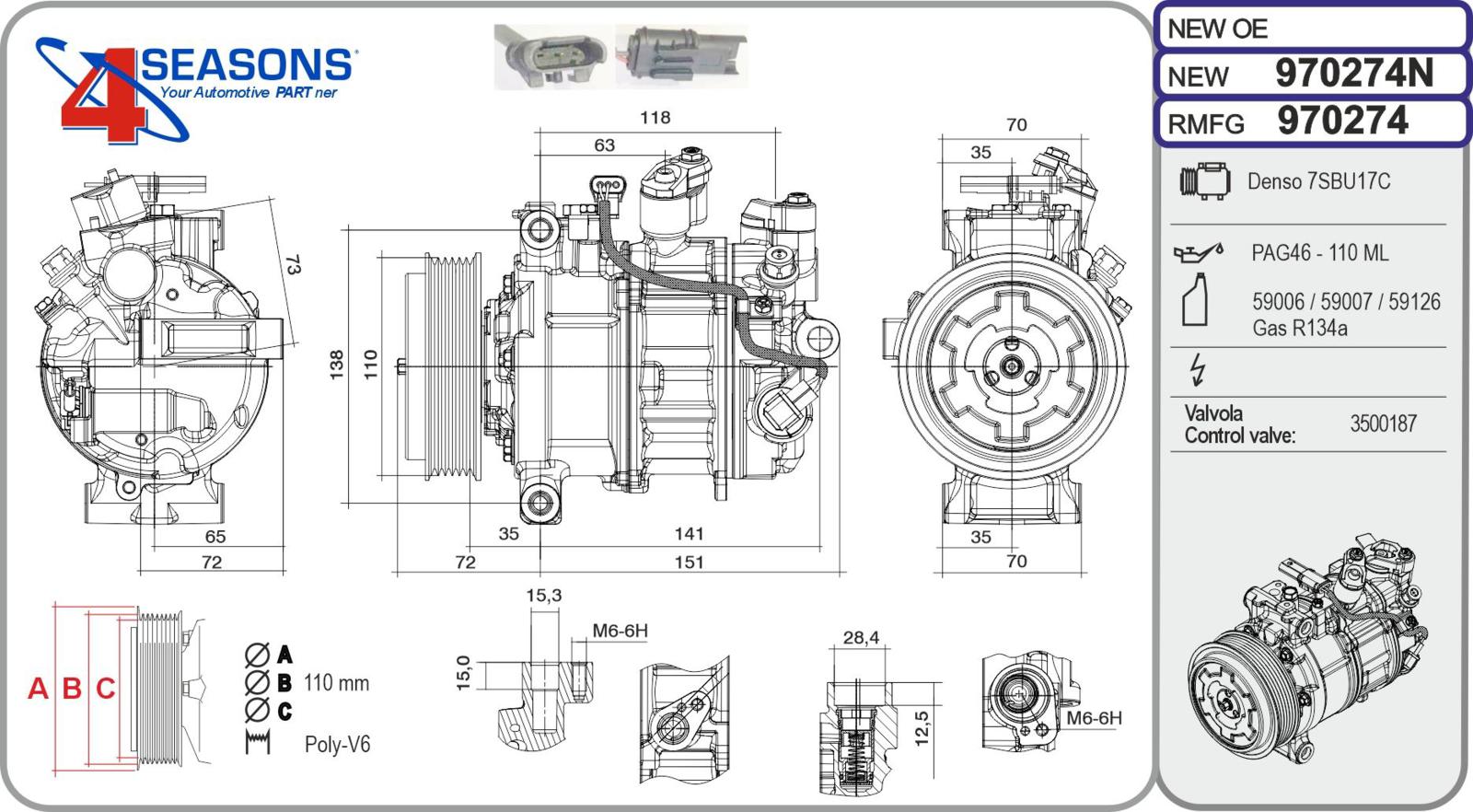 Cmp New BMW F20/F21/F30/F31/F80 serie 1/3 14/16/18/20 07.11-06.19