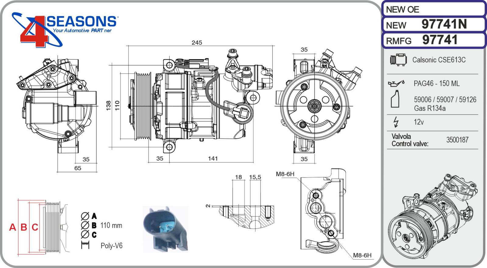 Cmp Rem BMW serie 1/3/X1 16/18/20 06.04-06.15