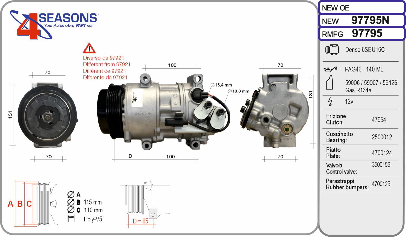 Cmp New MERCEDES W169/W245 Classe A/B 150/160/170/180/200 08.04-