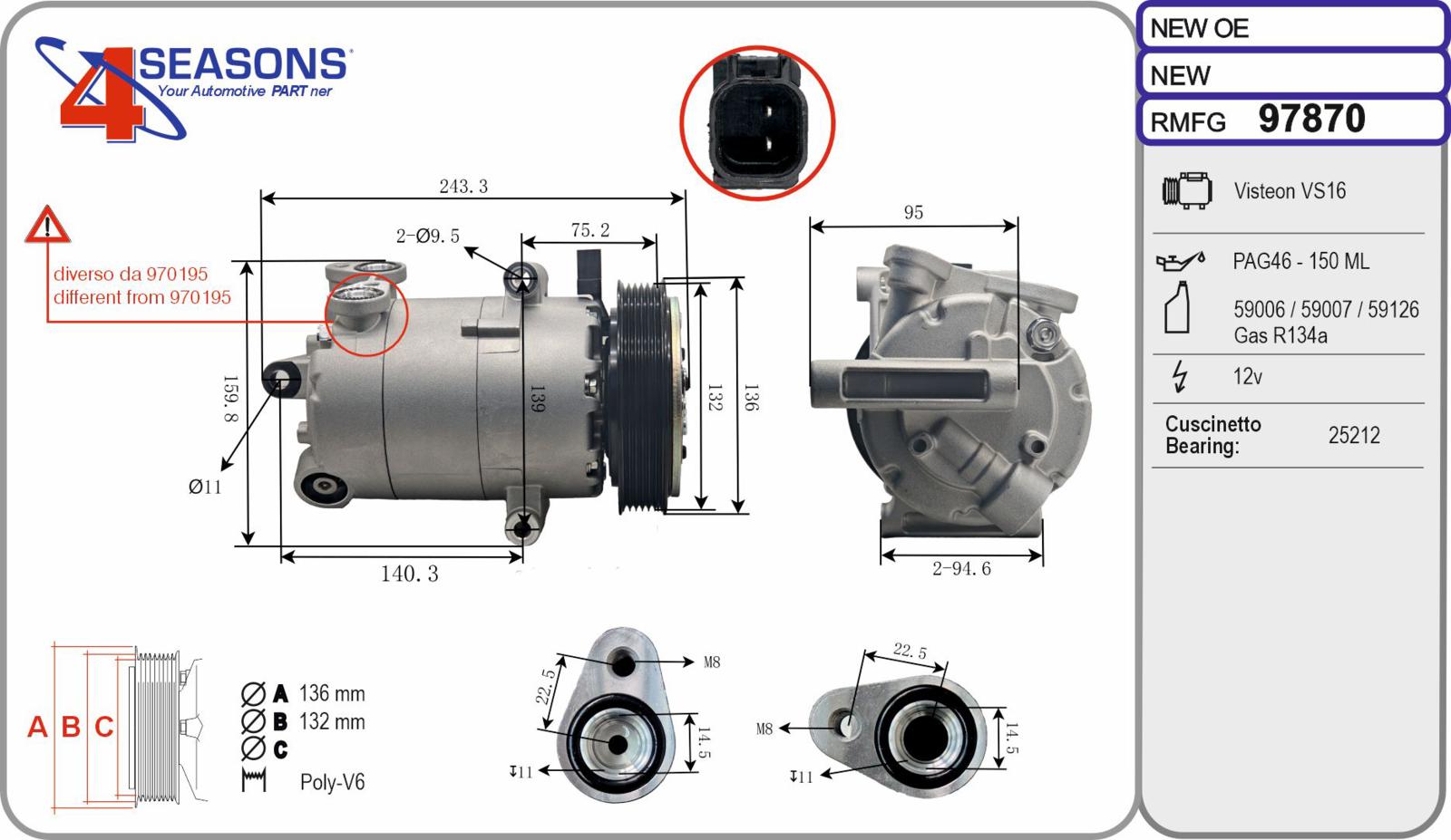 Cmp Rem CITROEN/FIAT Jumper/Ducato 2.2HDi/2.2JTD 04.06-