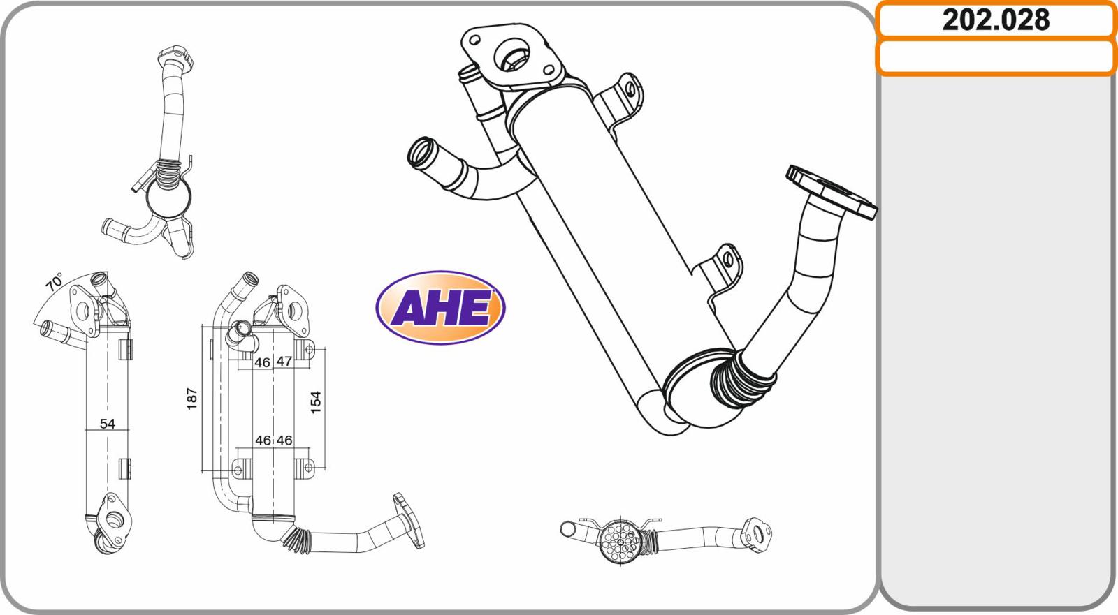 EGR Cooler SKODA / VW Fabia / Roomster / Polo 1.4TDi 04.05-06.10
