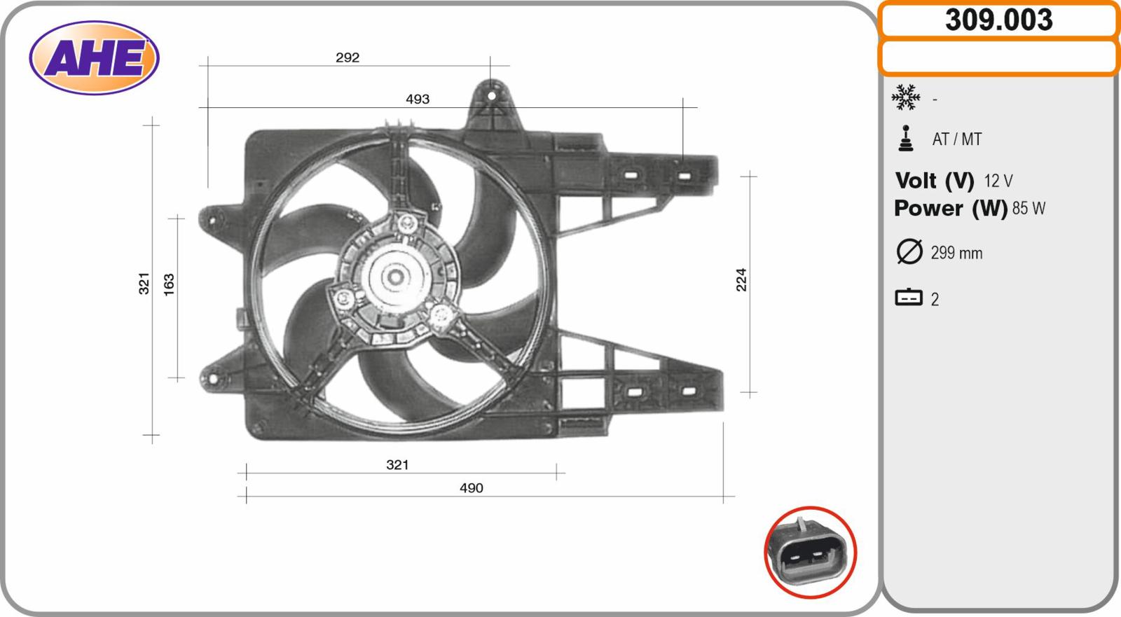 Elettr. FIAT PUNTO I 55 -60 1.1-1.2 M - AC