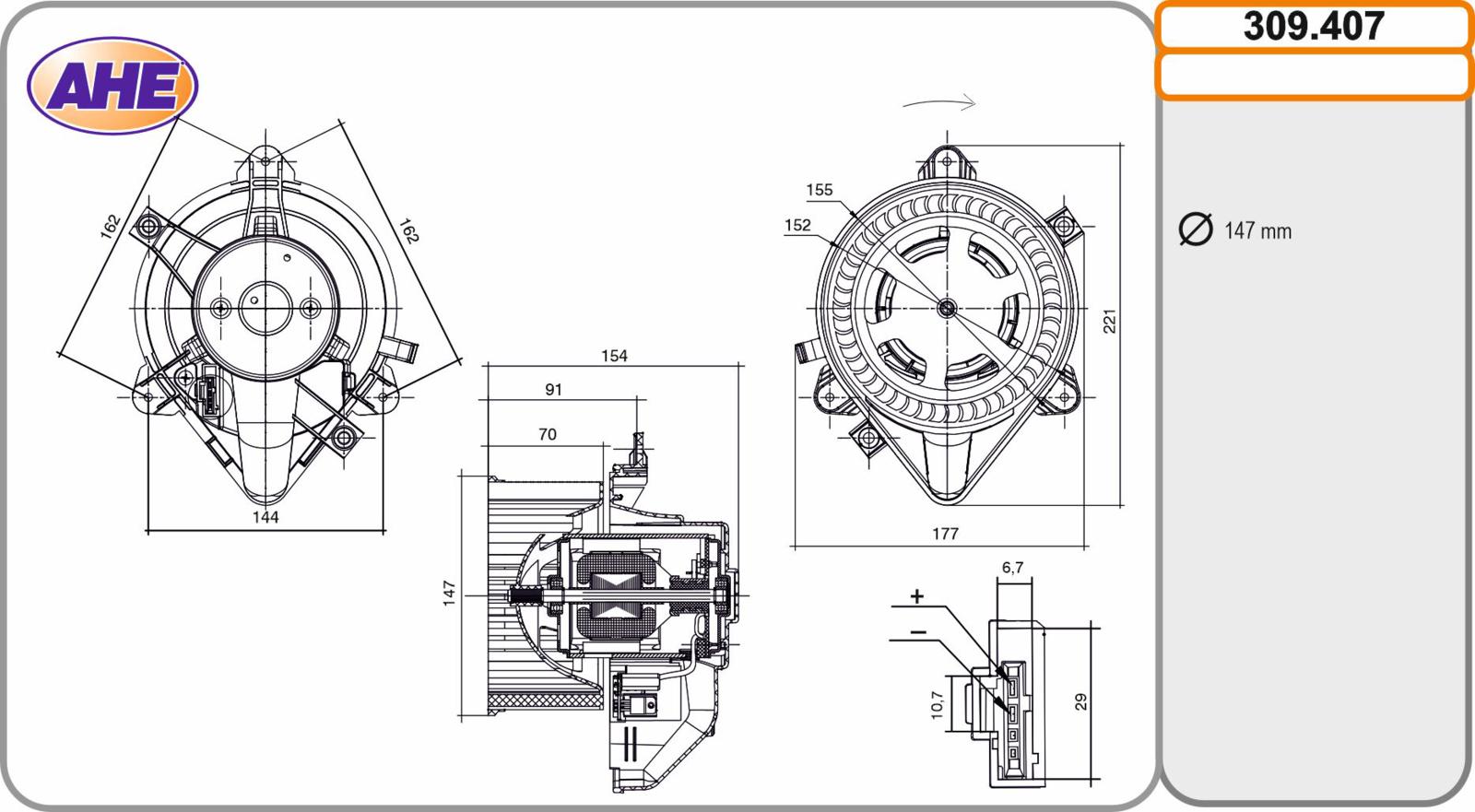 Vent. Abitacolo FIAT Punto AC 09.99-03.12