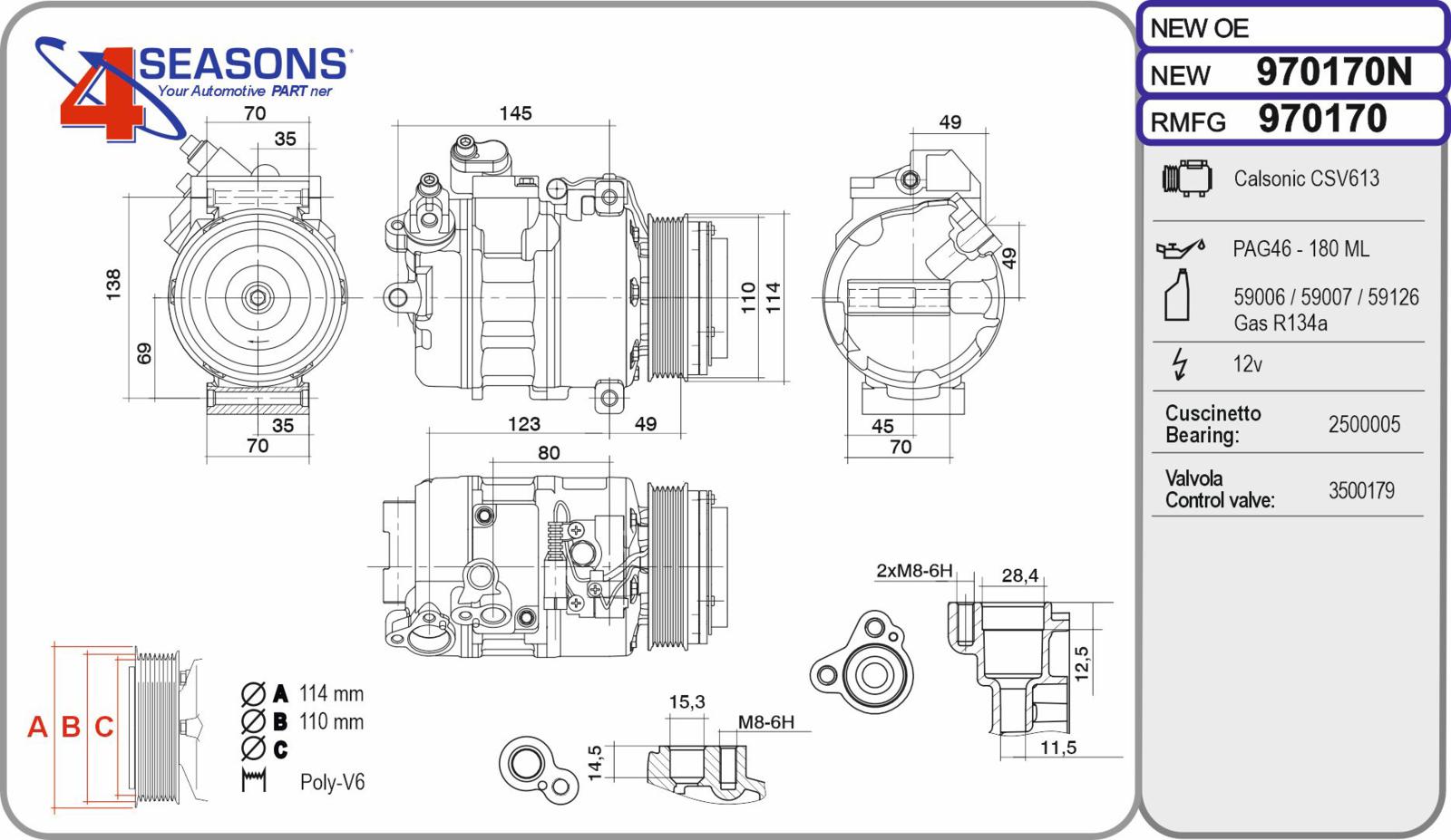 Cmp Rem BMW E83 serie X3 18d/20d 03.07-12.11