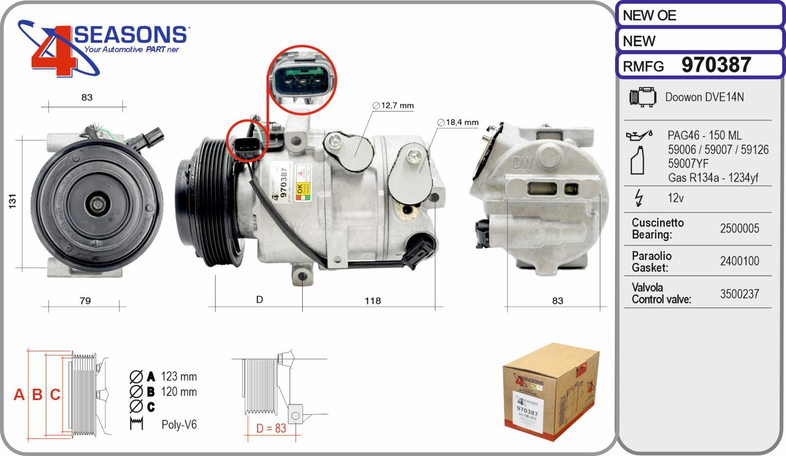 Cmp Rem HYUNDAI Kona 1.6 CRDi 07.18-04.21