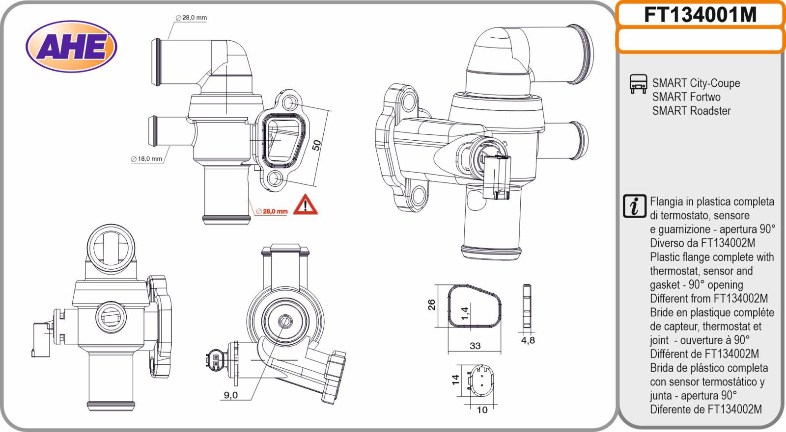 Fl. Term. SMART City-Coupe / Fortwo / Roadster 0.6 / 0.7 07.98-01.07