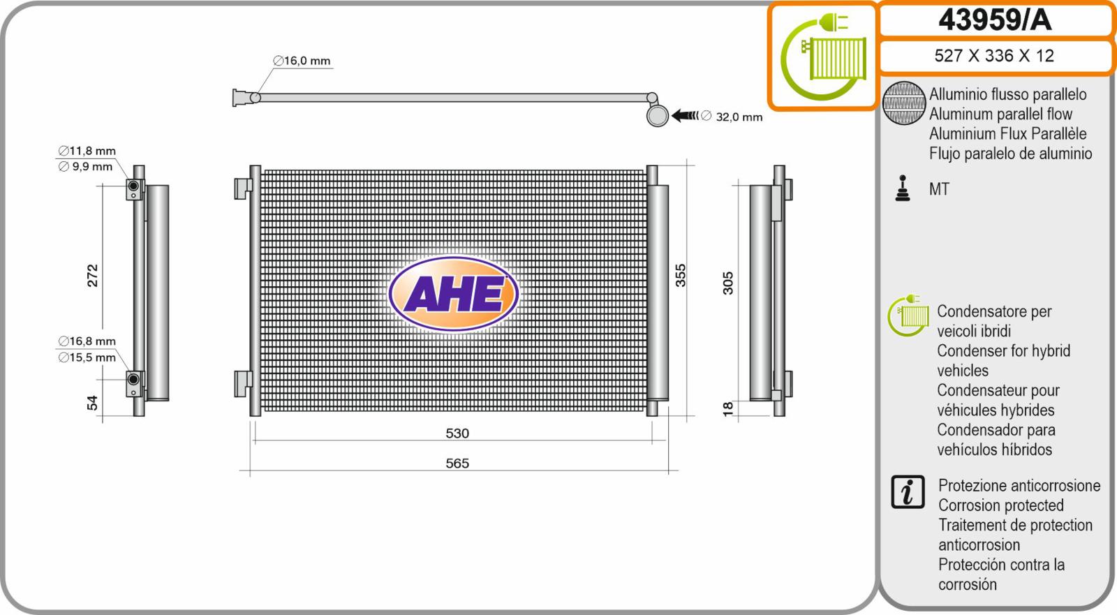 Cond. FIAT / LANCIA 500 / Panda / Ypsilon 1.0 Mild Hybrid 01.20-