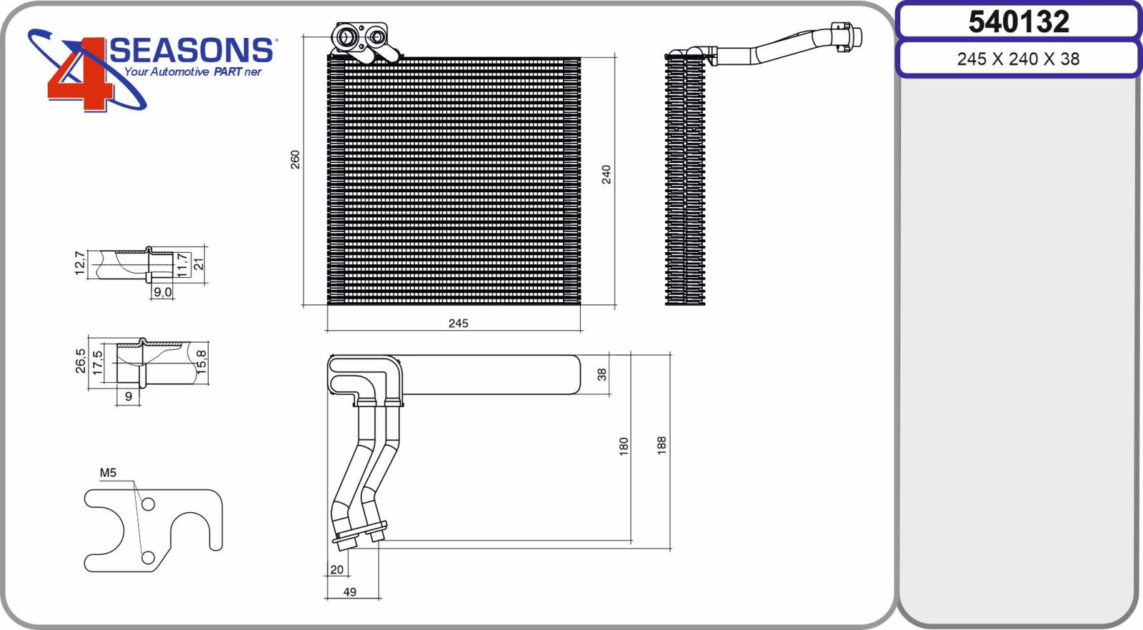 Evap. BMW/MINI serie 1/2/X1/X2 14d/16d/18d/20d/25d/1.5D/2.0D 07.15-