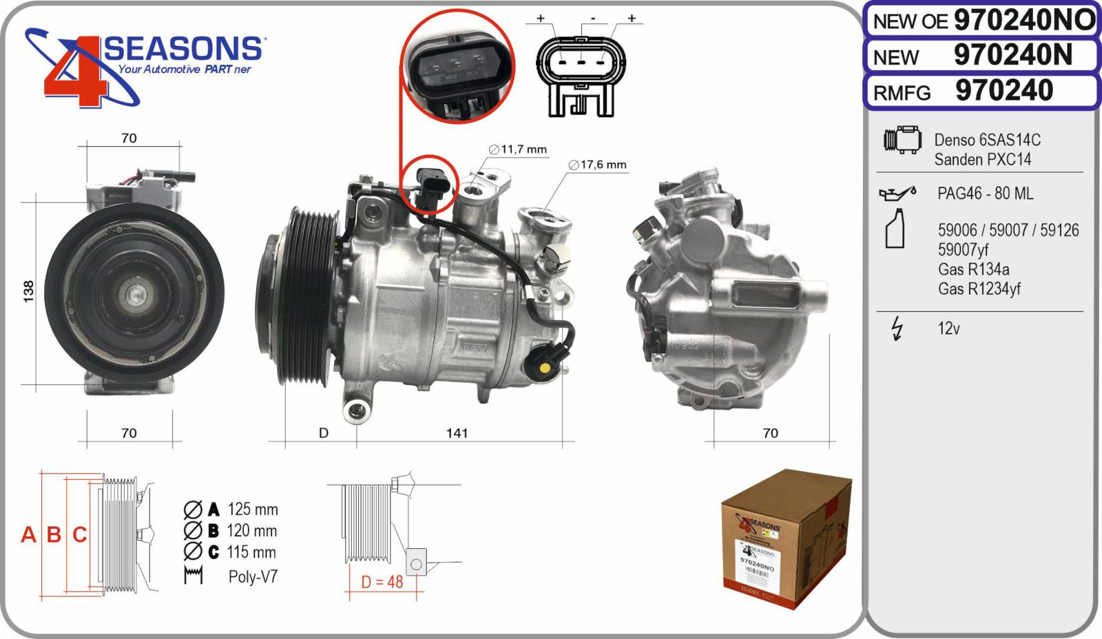 Cmp New OE MERCEDES Classe C/E/CLS/GLC 200EQ/300EQ/350EQ 10.17-