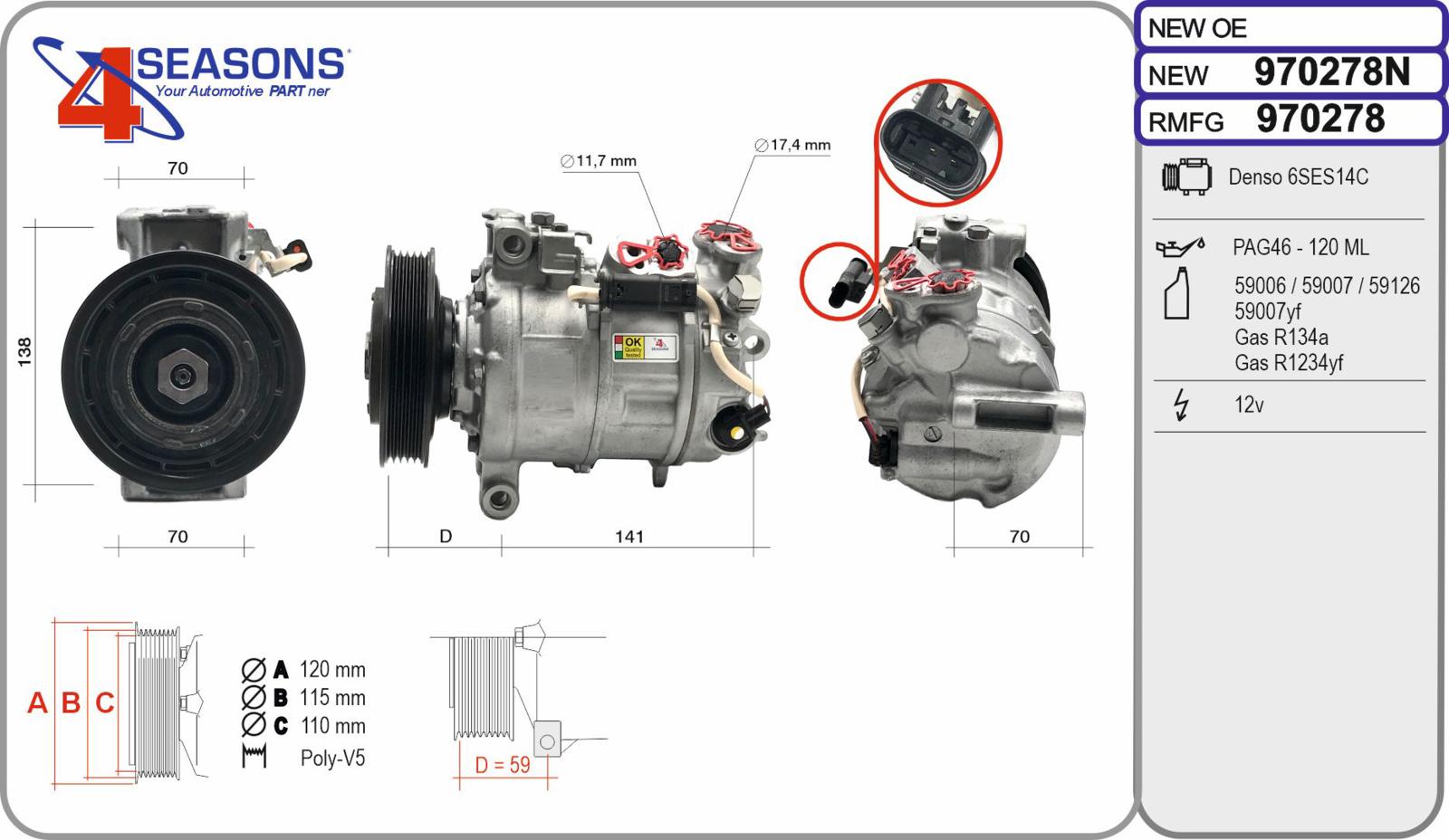 Cmp New MERCEDES Classe A/B/CLA/GLA 11.11-12.19