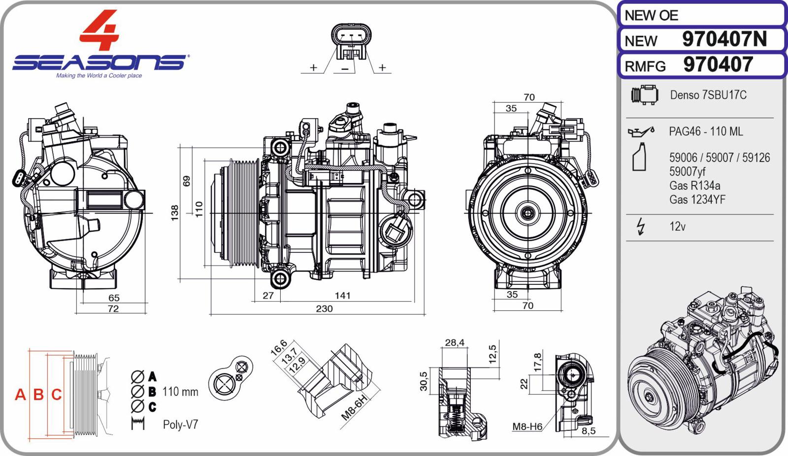 Cmp Rem MERCEDES Classe S 350d / 500 / 600 / 63 AMG 05.13-11.18