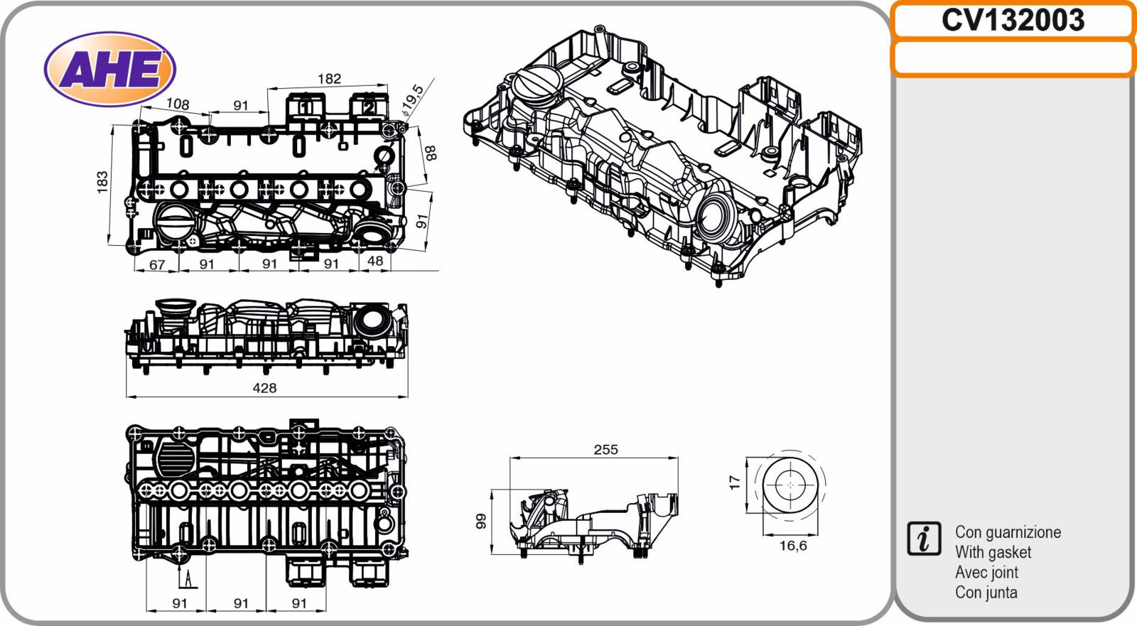 Cop. Punt. VOLVO XC40 / XC60 / XC70 / XC90 D2 / D3 / D4 / D5 10.07-