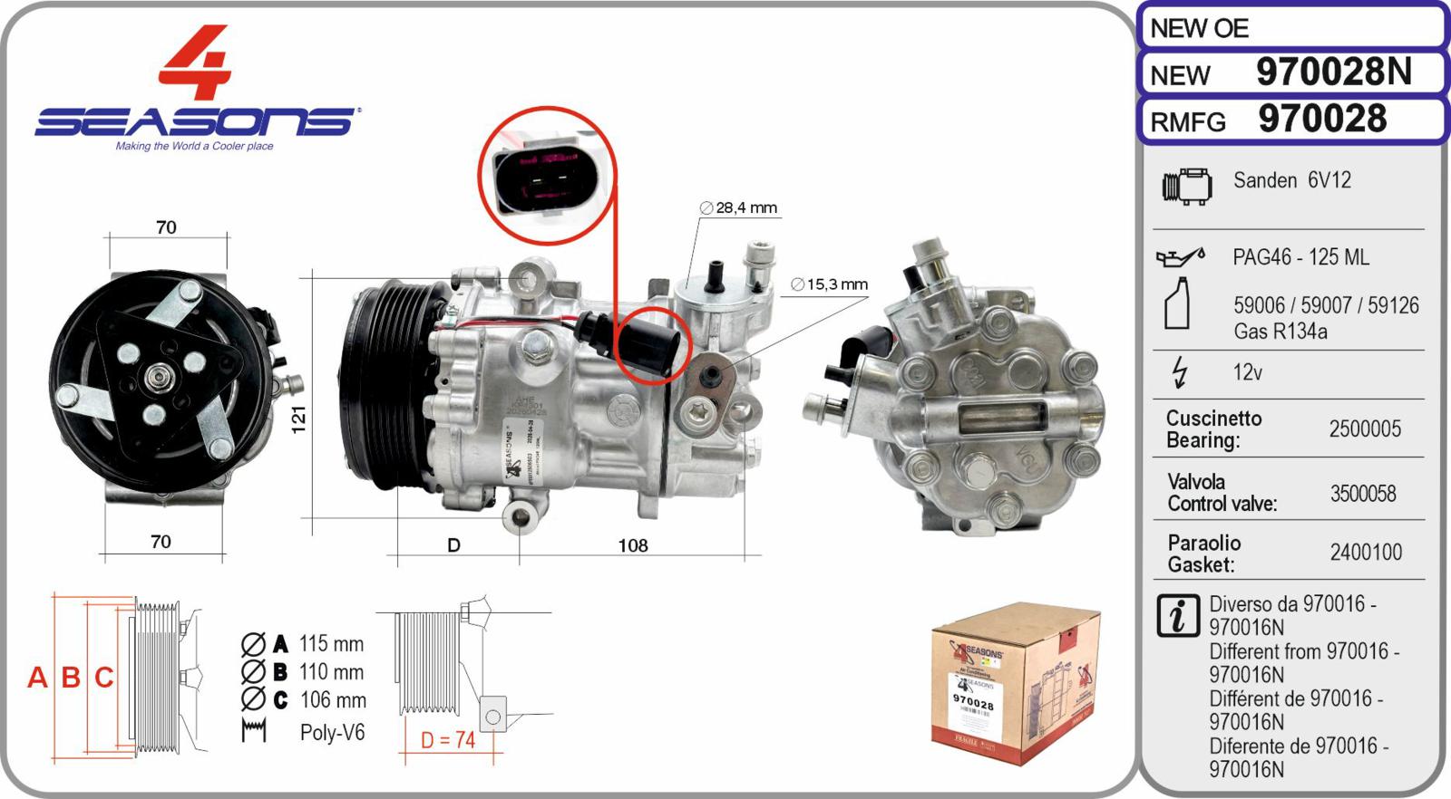 Cmp Rem VW Polo V 1.6 05.10-05.22